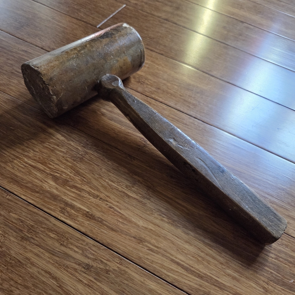 Antique Wooden Mallet Rustic